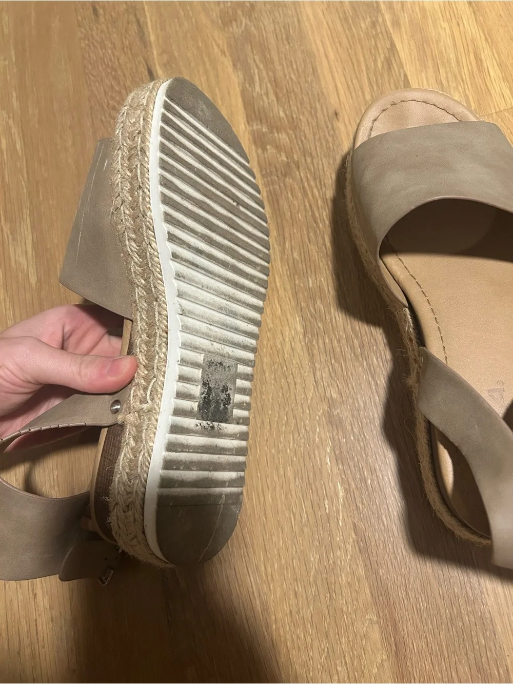 Women's nude Soda Espadrille Sandals